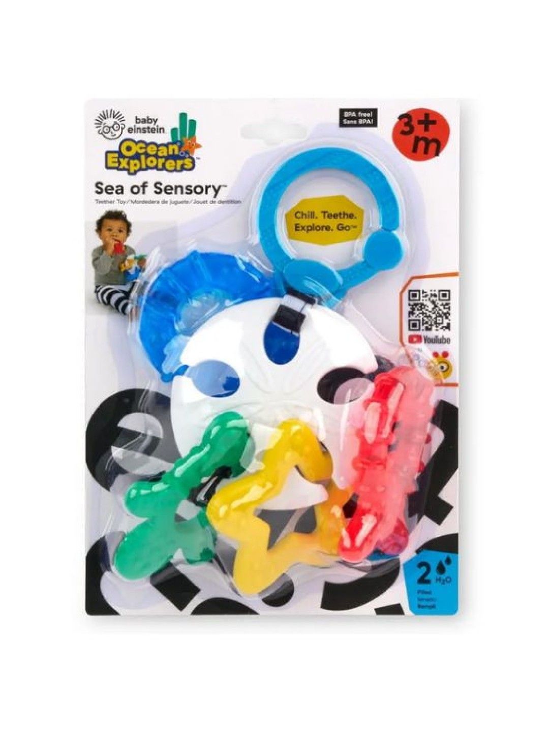 Bright Starts Ocean Explorers Sea of Sensory Teether Toy (No Color- Image 4)