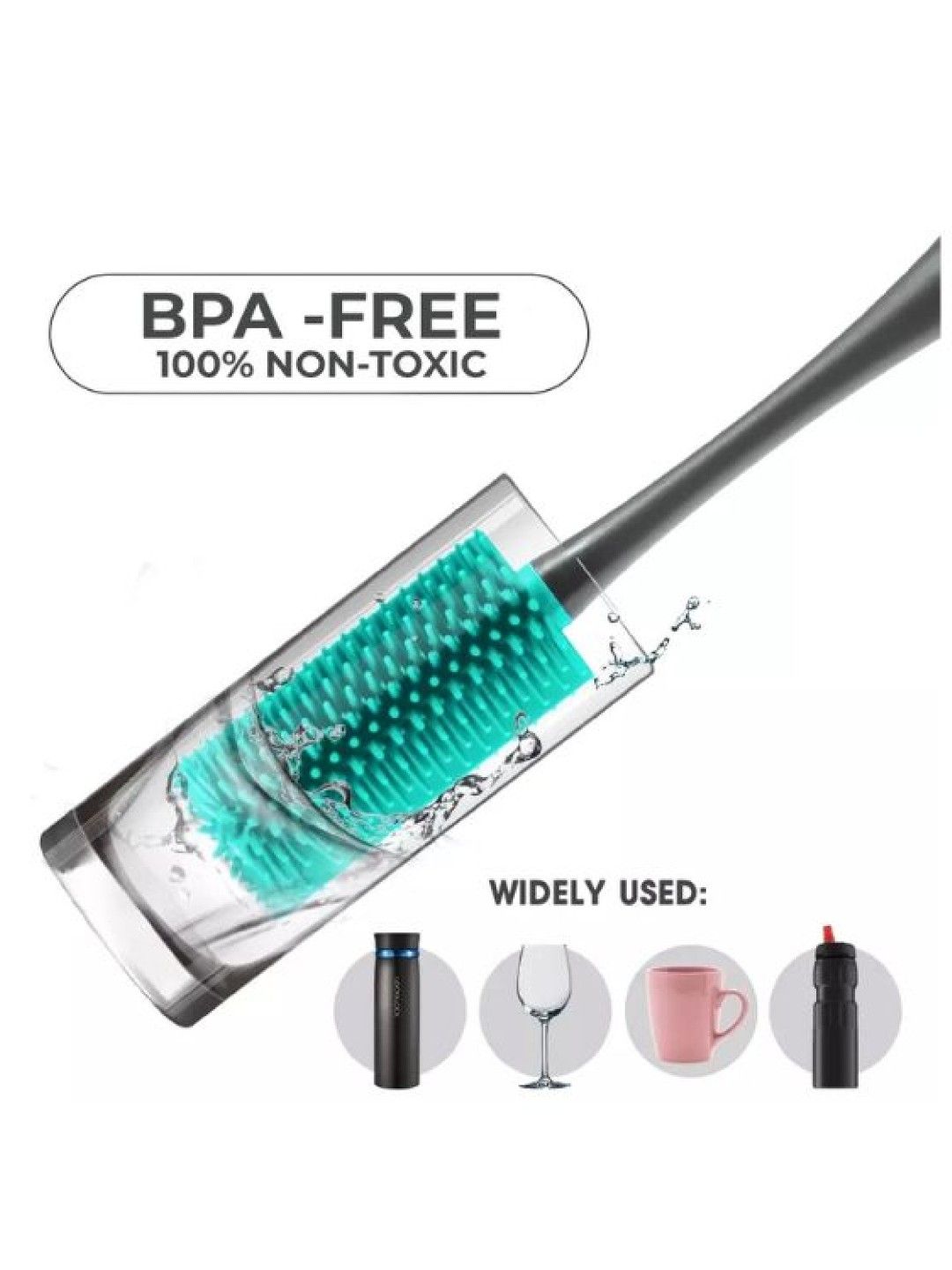 Huppy Buppy Silicone Bottle Brush (No Color- Image 4)