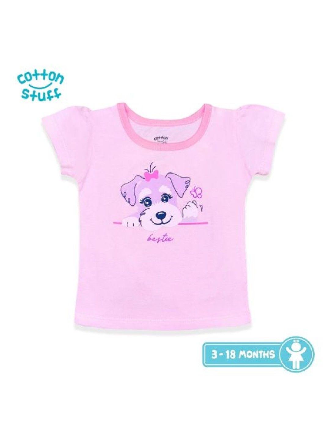 Cotton Stuff 3-piece Short Sleeve Fitted Blouse (Bestie- Girl) (No Color- Image 4)