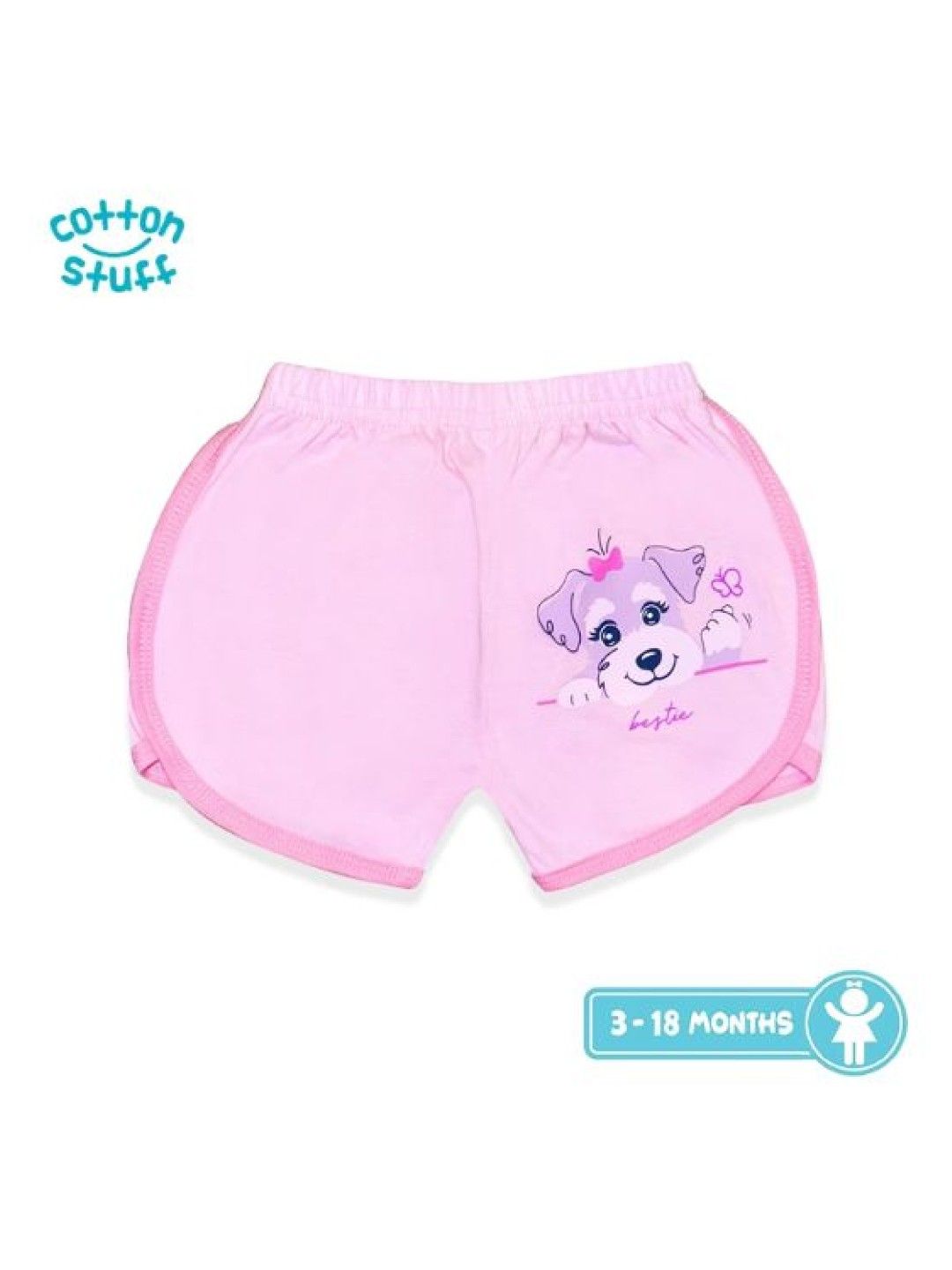 Cotton Stuff 3-piece Girly Shorts (Bestie- Girl) (No Color- Image 4)