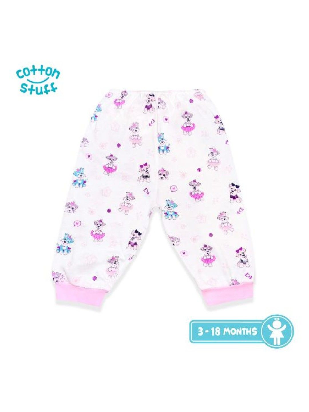 Cotton Stuff 3-piece Snap on Bib (Bestie- Girl) (No Color- Image 4)