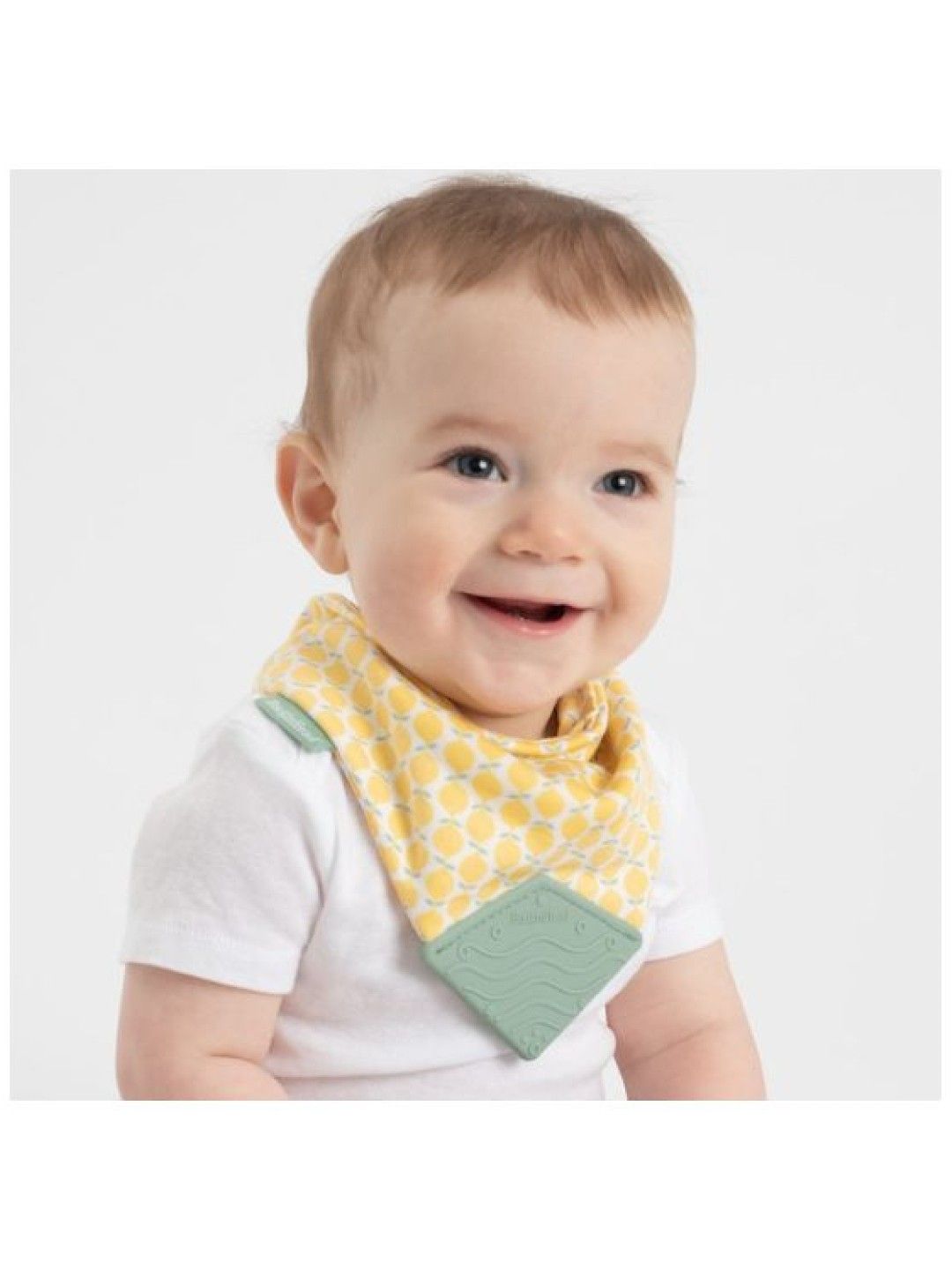BooginHead Bandana Teether Bib 2-Pack (Citrus Lemons- Image 4)
