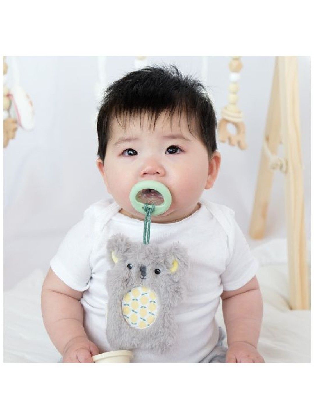 BooginHead PaciPal Plush & PaciGrip Combo - Gray Koala (No Color- Image 4)