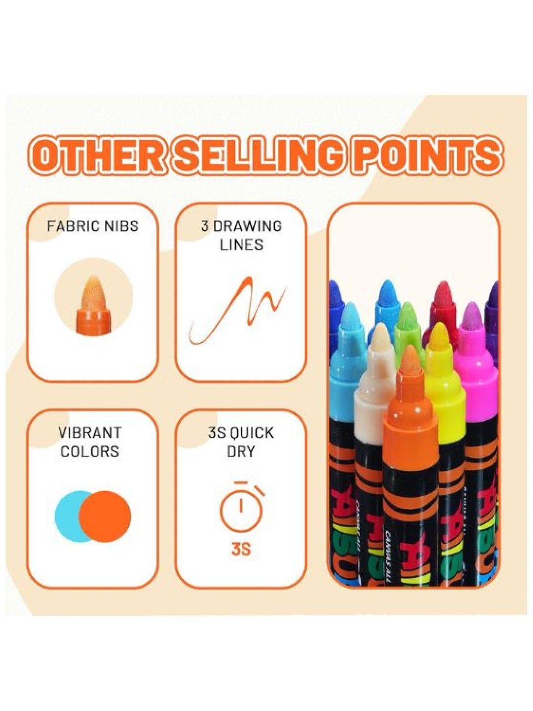 Y-PLUS+ All Surf Acrylic Pens (No Color- Image 4)