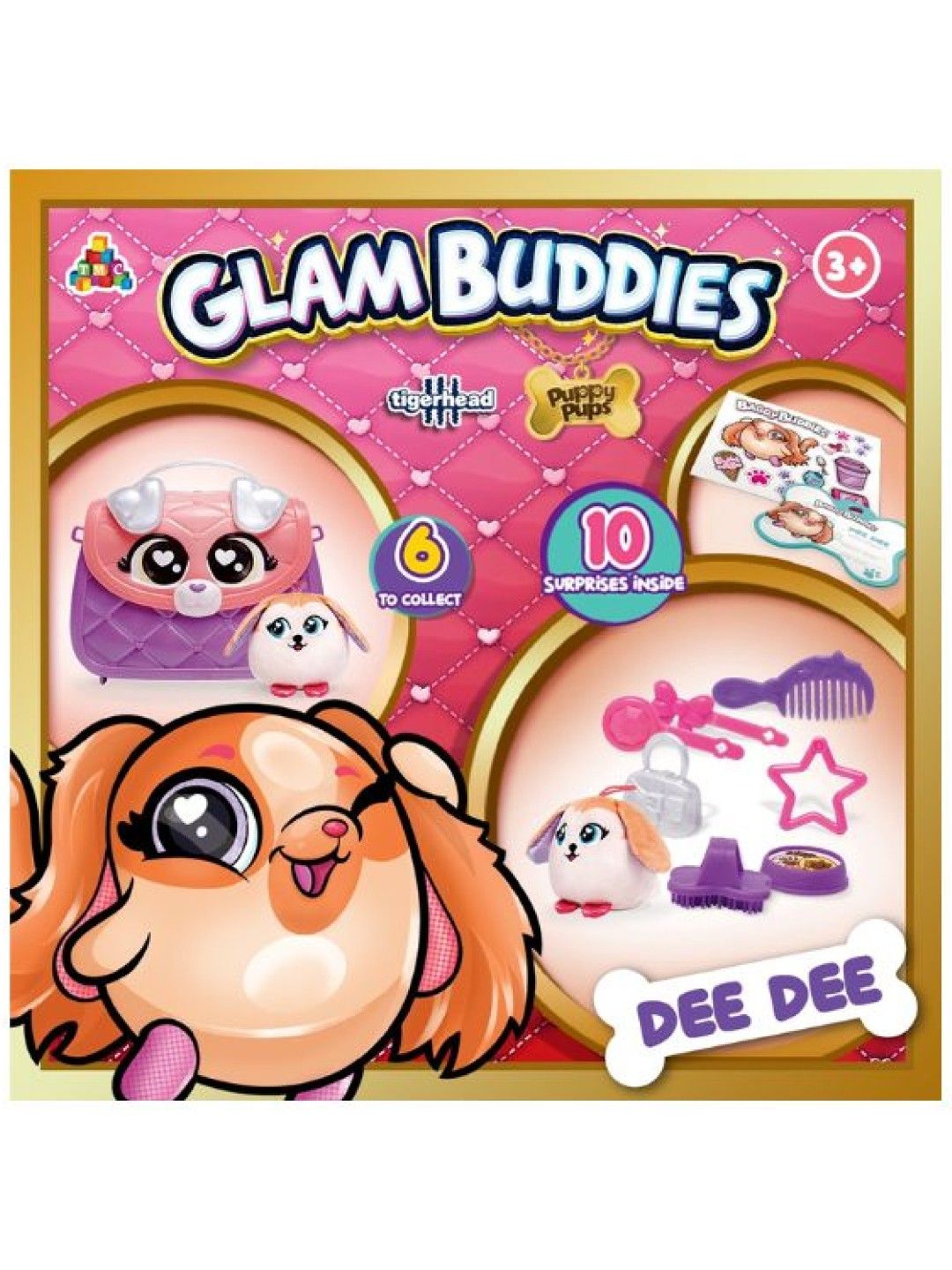 Tigerhead Glam Buddies Surprise Puppy Purse (Peach) (No Color- Image 4)
