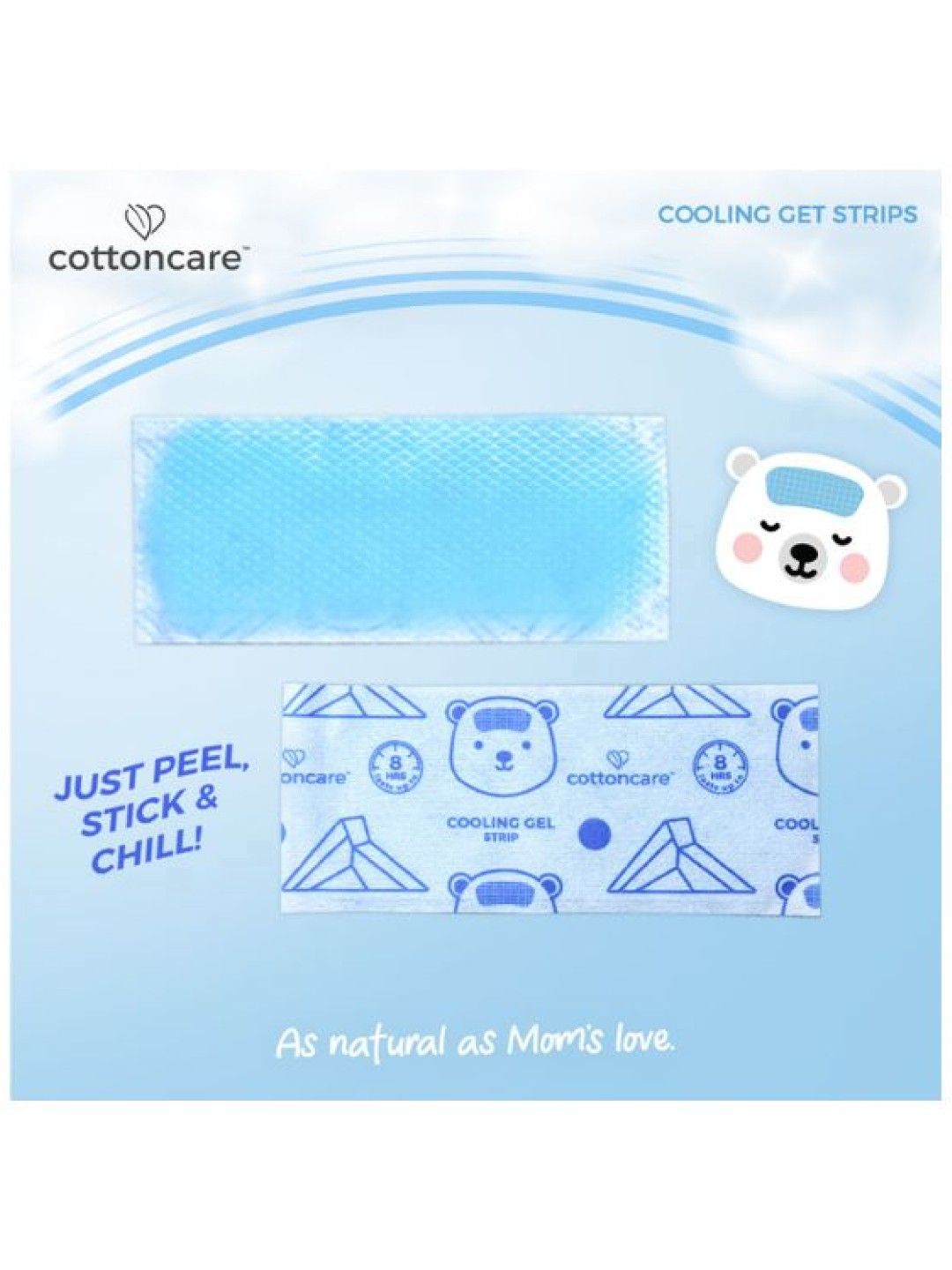 Cotton Central™ Cottoncare Cooling Gel Strips (3 strips) (No Color- Image 4)