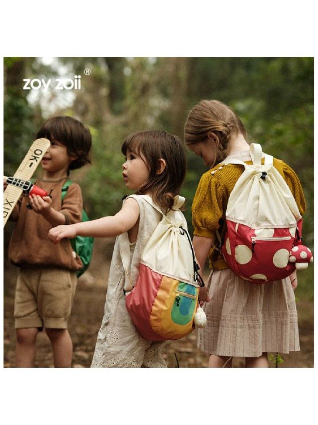 Zoy Zoii B36 Drawstring Backpack - Rainbow (No Color- Image 4)