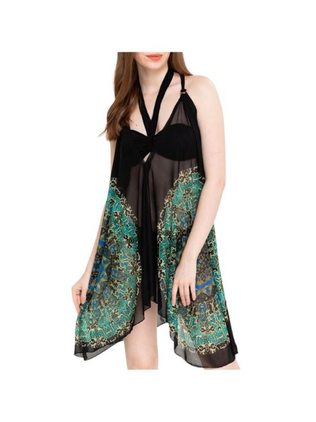 Eve's Chic Noelle Two-Way Cover Up Dress (Black- Image 3)
