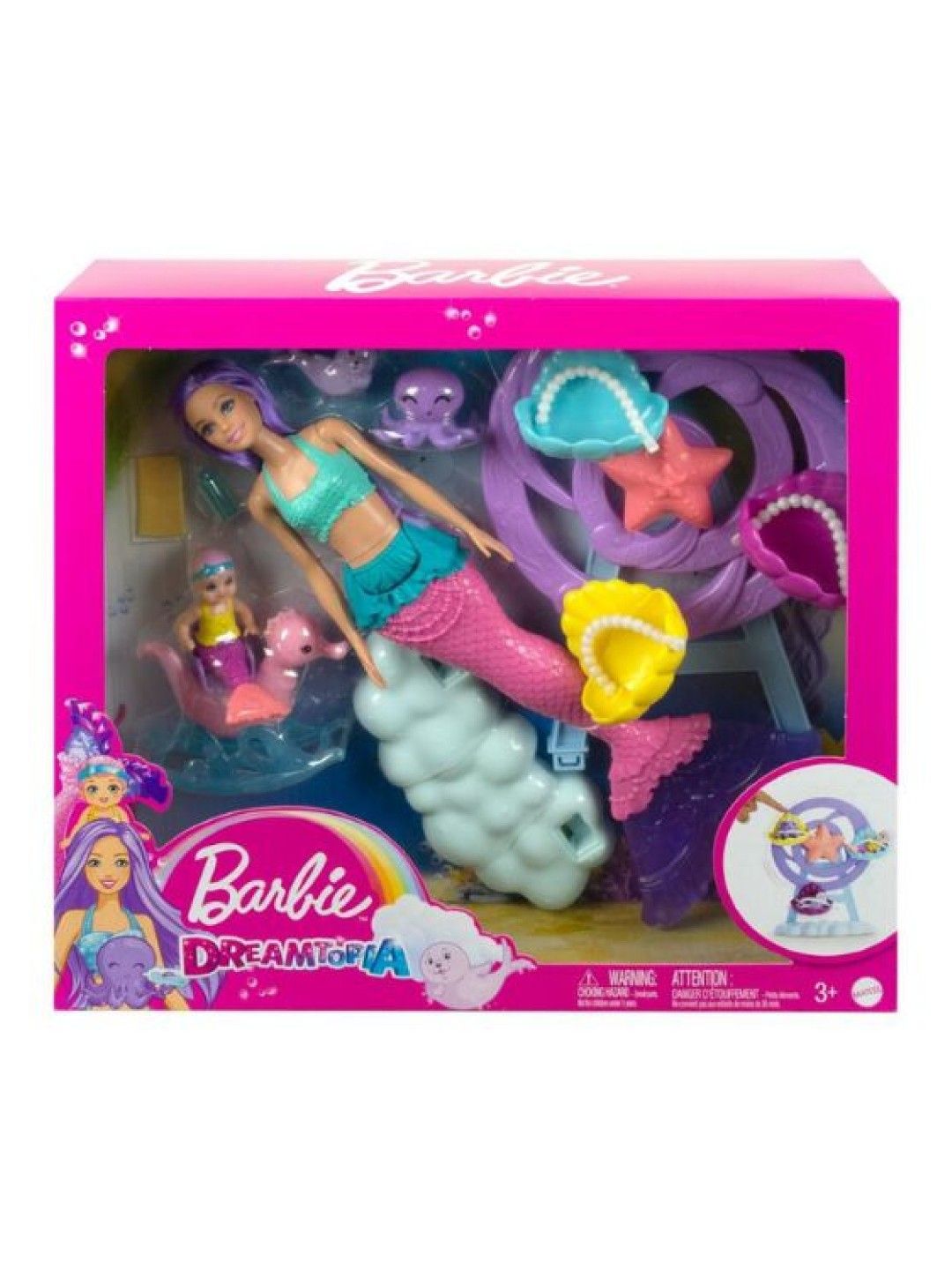 Barbie Mermaid Doll Nurturing Playset With Merbaby, Octopus And Seal (No Color- Image 4)