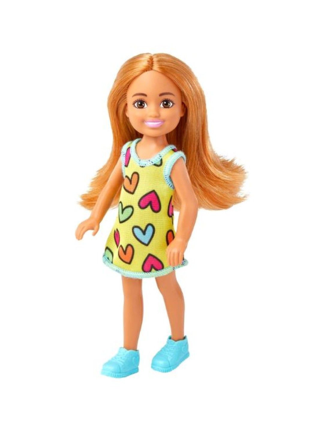 Barbie Chelsea Doll in Yellow Heart-Print Dress (No Color- Image 1)