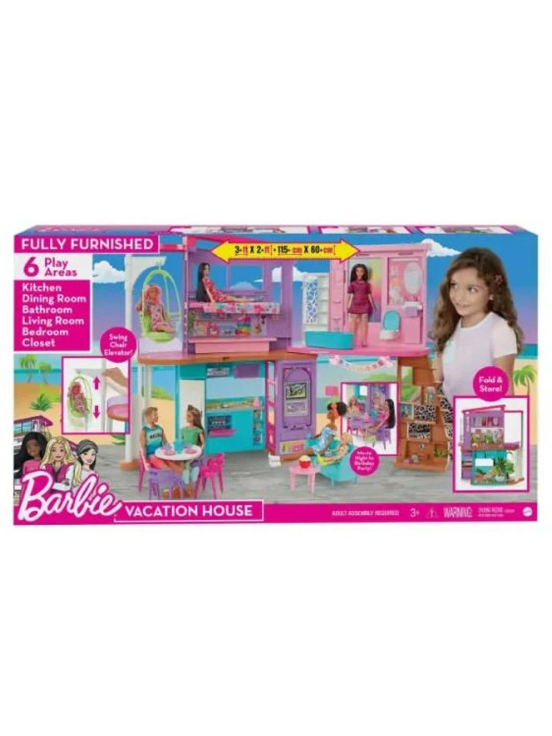 Barbie Estate 2-Story Vacation House Playset (No Color- Image 4)