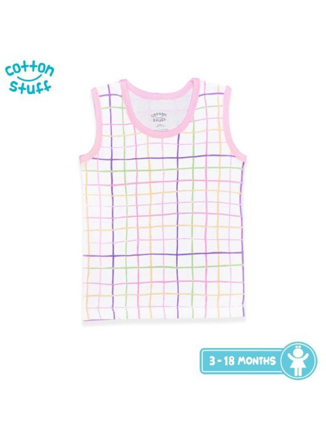 Cotton Stuff 3-piece Sando (Pattern - Girl) (No Color- Image 4)