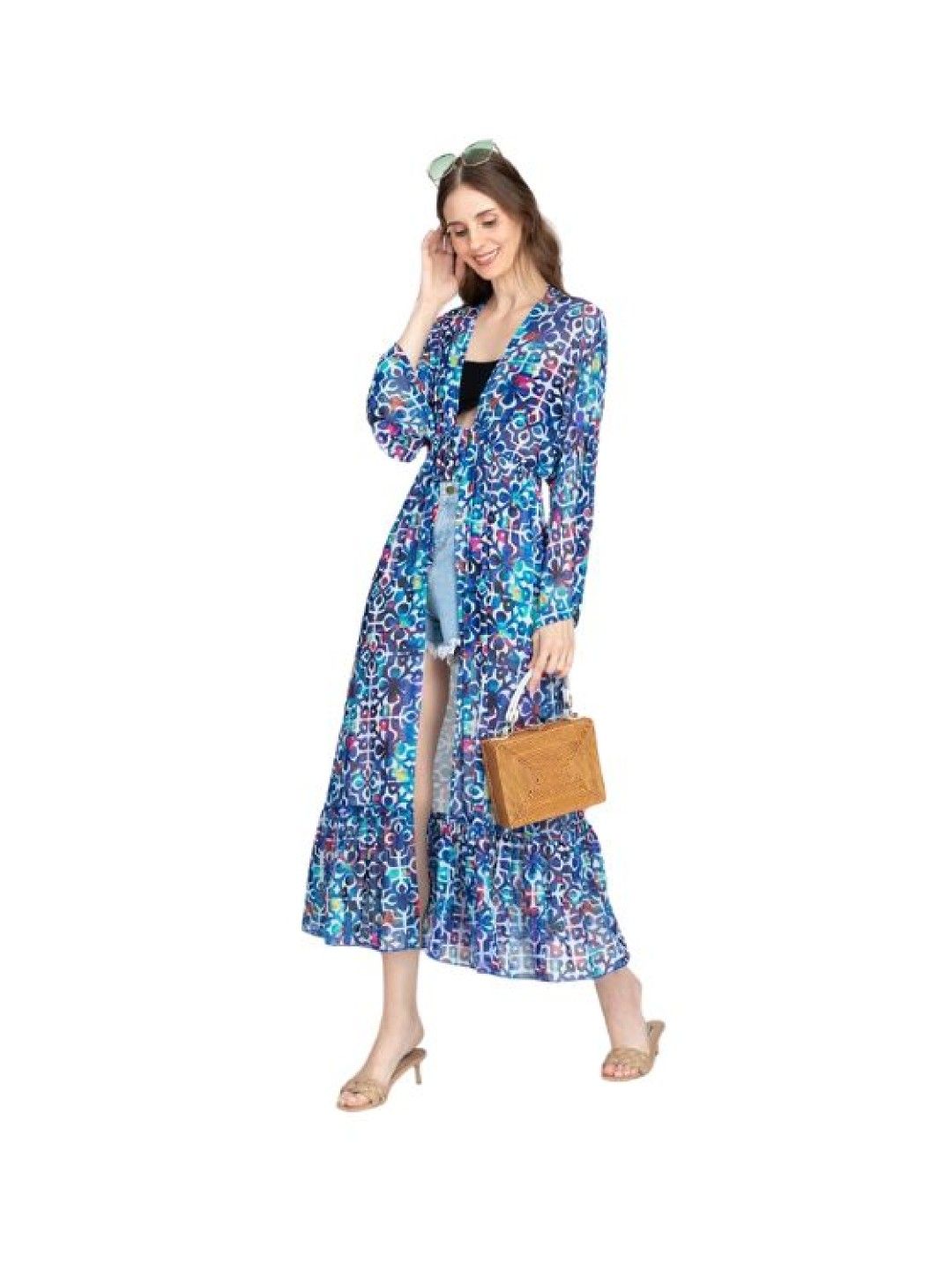 Eve's Chic Jasmine Tiered Kimono Maxi Dress (No Color- Image 4)