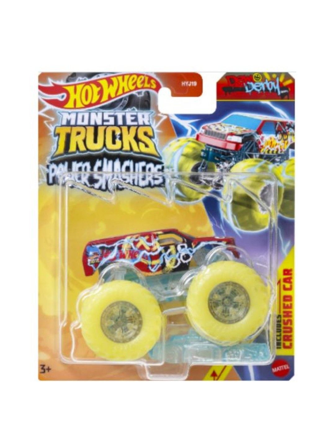 Hot Wheels Monster Trucks 1:64 Diecast - Demo Derby (No Color- Image 4)