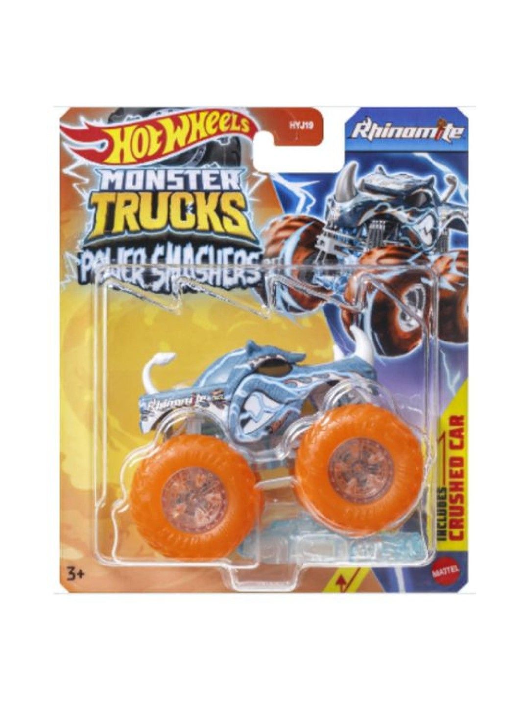 Hot Wheels Monster Trucks 1:64 Diecast - Rhinomite (No Color- Image 4)
