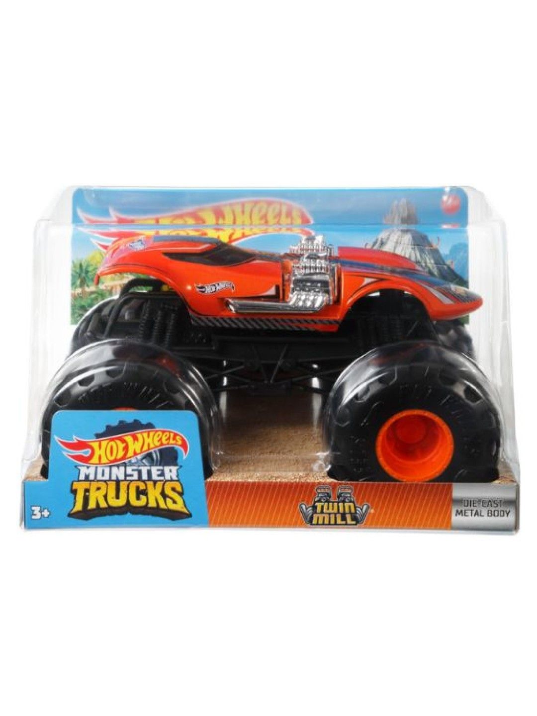 Hot Wheels Oversized Monster Truck 1:24 Diecast Vehicle - Twin Mill (No Color- Image 4)