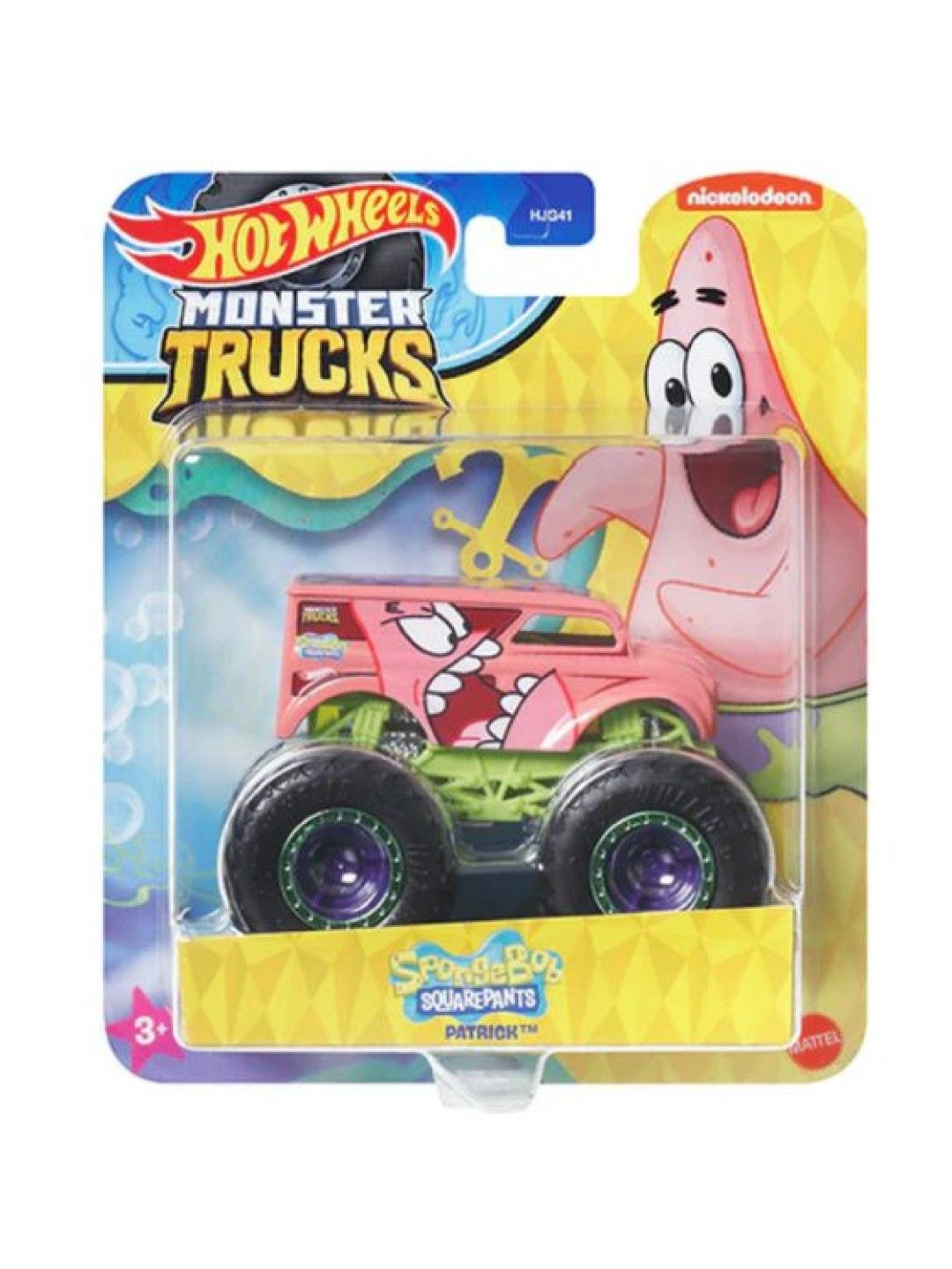 Hot Wheels Monster Trucks 1:64 Spongebob Series - Patrick (No Color- Image 4)