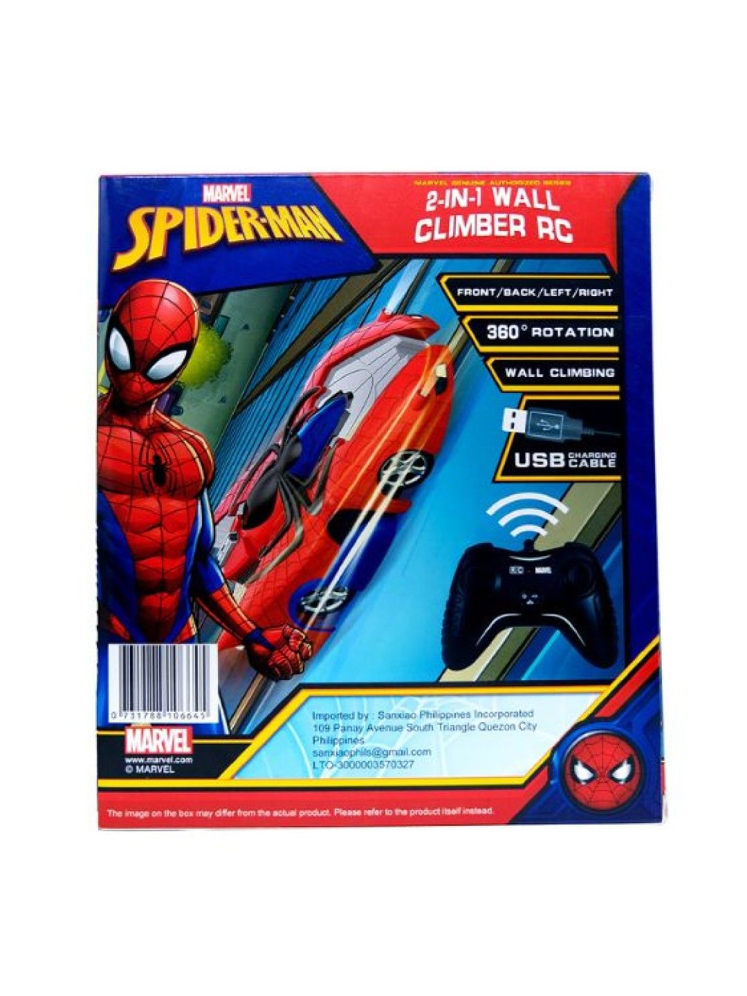 Marvel Avengers Spiderman 2-in-1 Remote Control Wall Climber Car (No Color- Image 4)