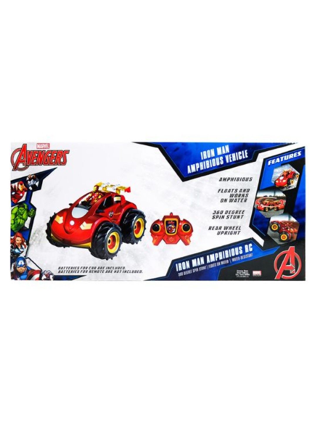 Marvel Avengers Iron Man 360 Degree Spin Amphibious Remote Control Car (No Color- Image 4)