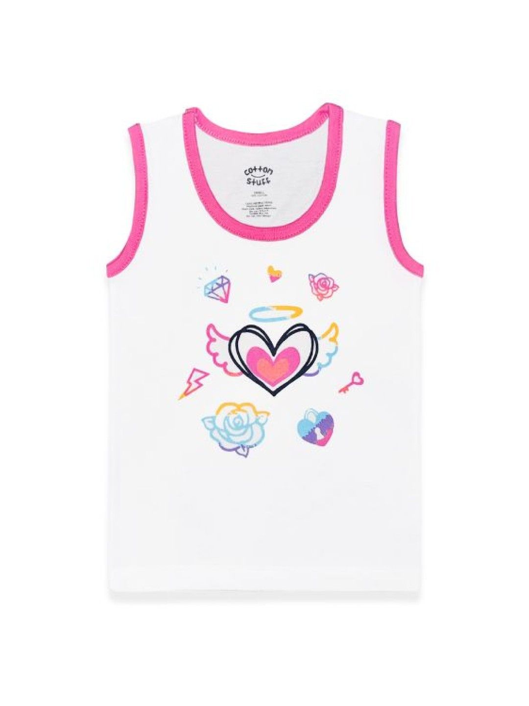 Cotton Stuff Cotton Stuff - 3-piece Sando (Skateboard - Girl) (No Color- Image 4)