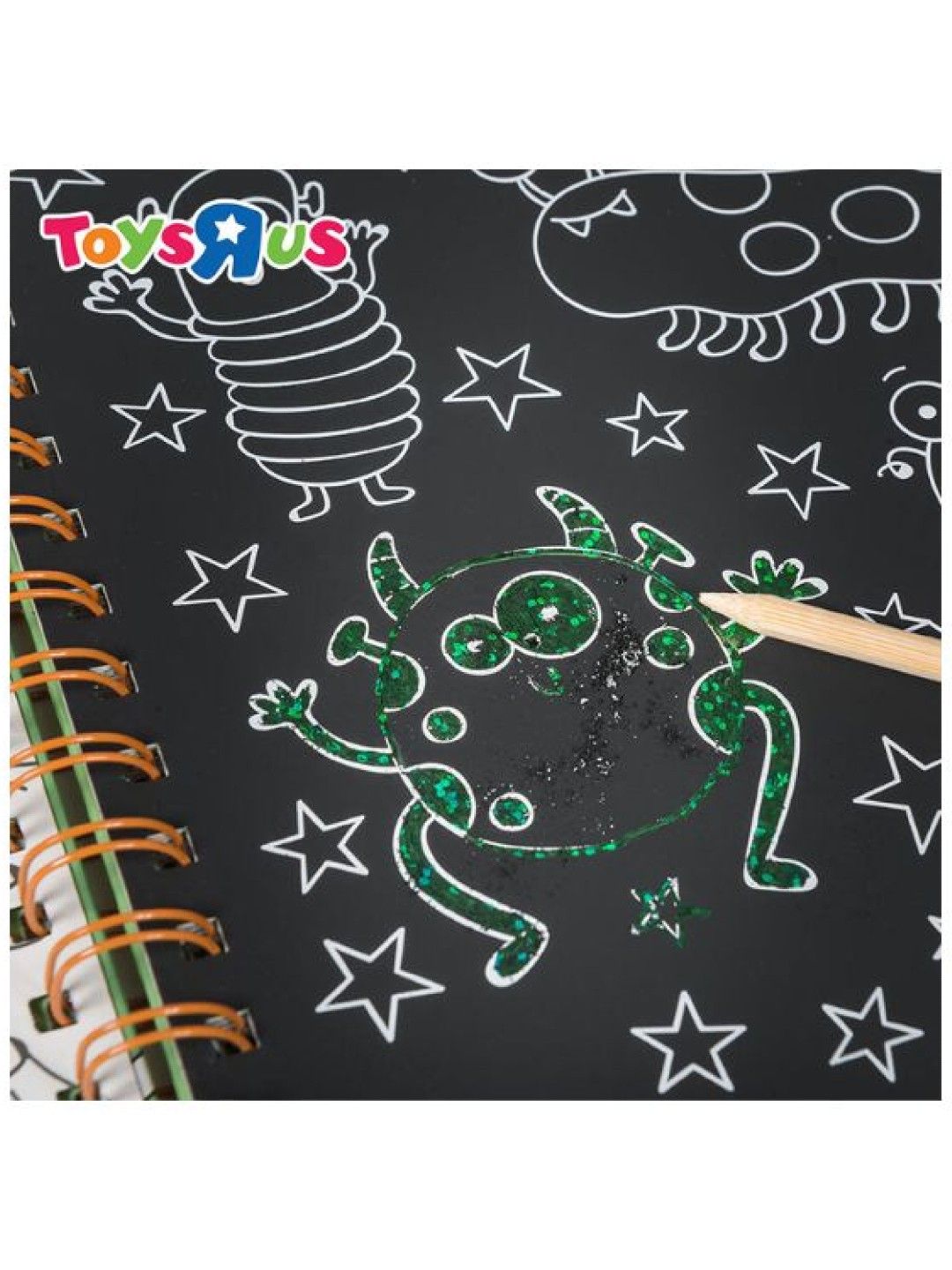 Toys R Us Creation Nation Scratch Book - Aliens and Monsters (No Color- Image 3)