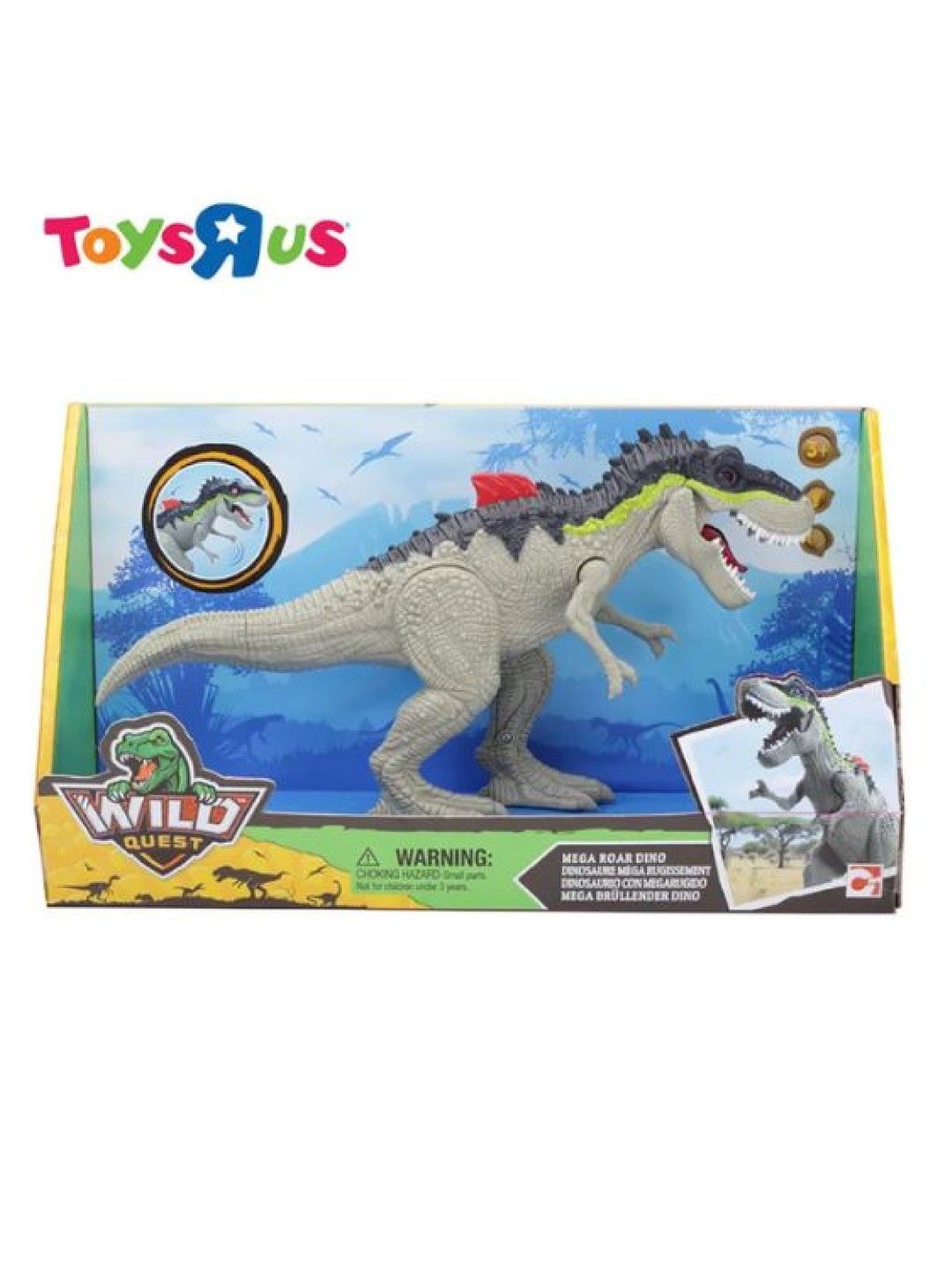 Toys R Us Wild Quest Light and Sound - Mega Roar Dinosaur (No Color- Image 4)