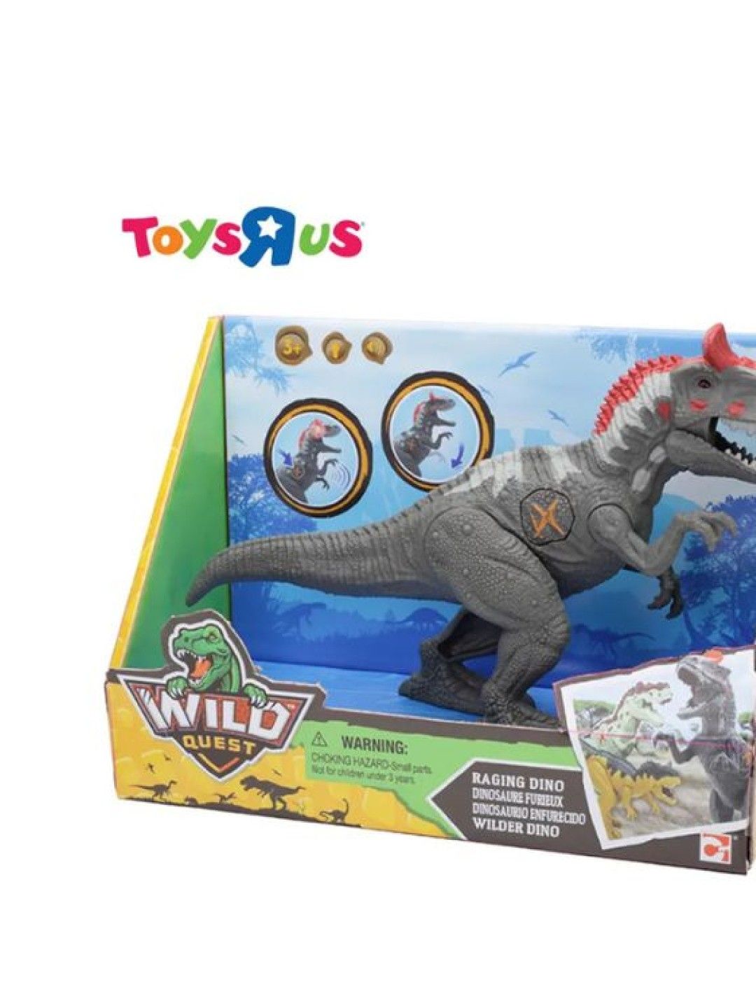 Toys R Us Wild Quest Light and Sound - Raging Dino (Gray) (No Color- Image 4)