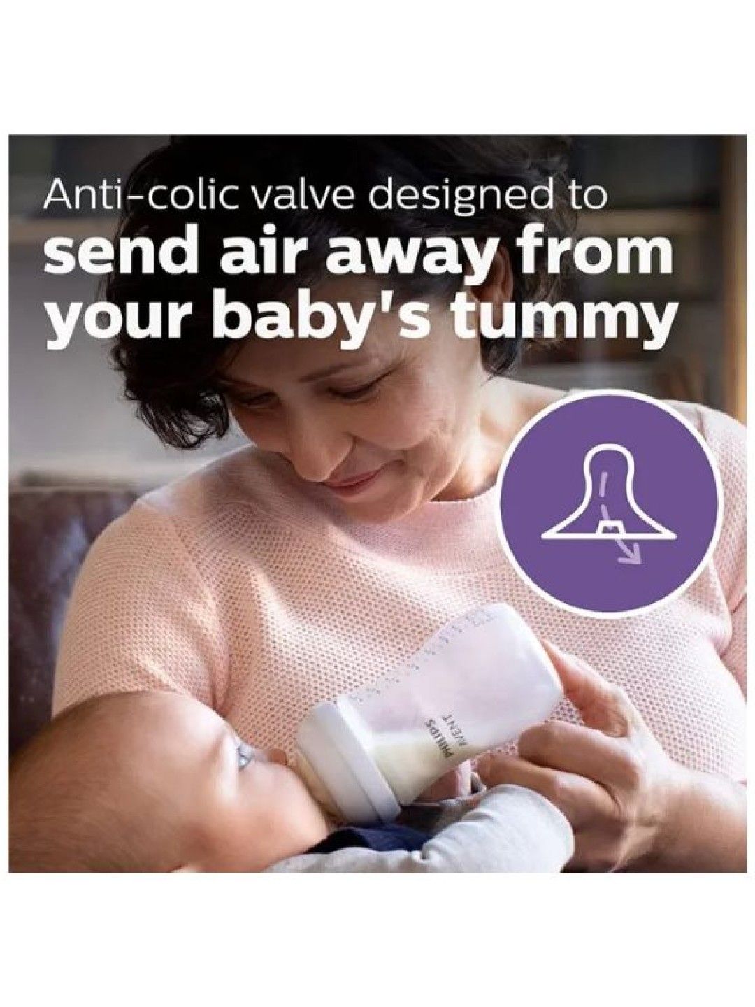 Avent Natural Response Baby Bottle (4oz), 2-pack (No Color- Image 3)