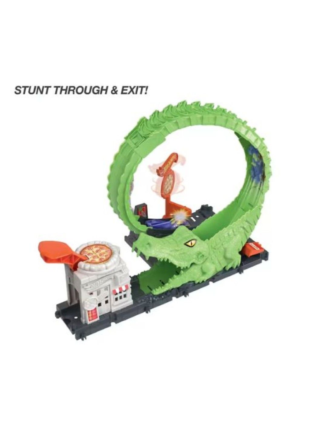 Hot Wheels City Gator Pizza Shop (No Color- Image 3)