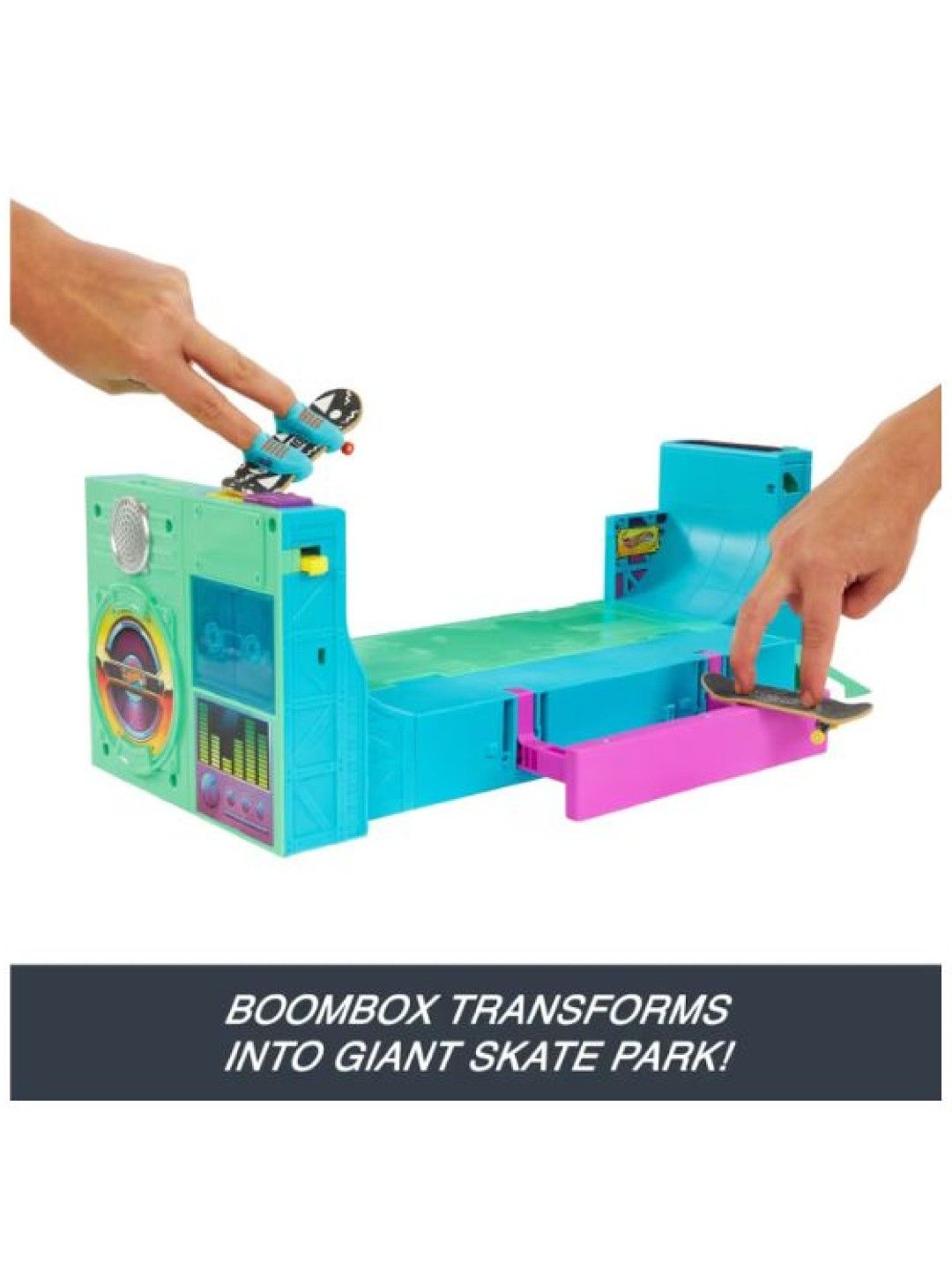 Hot Wheels Skate Boombox Skate Park Playset (No Color- Image 3)