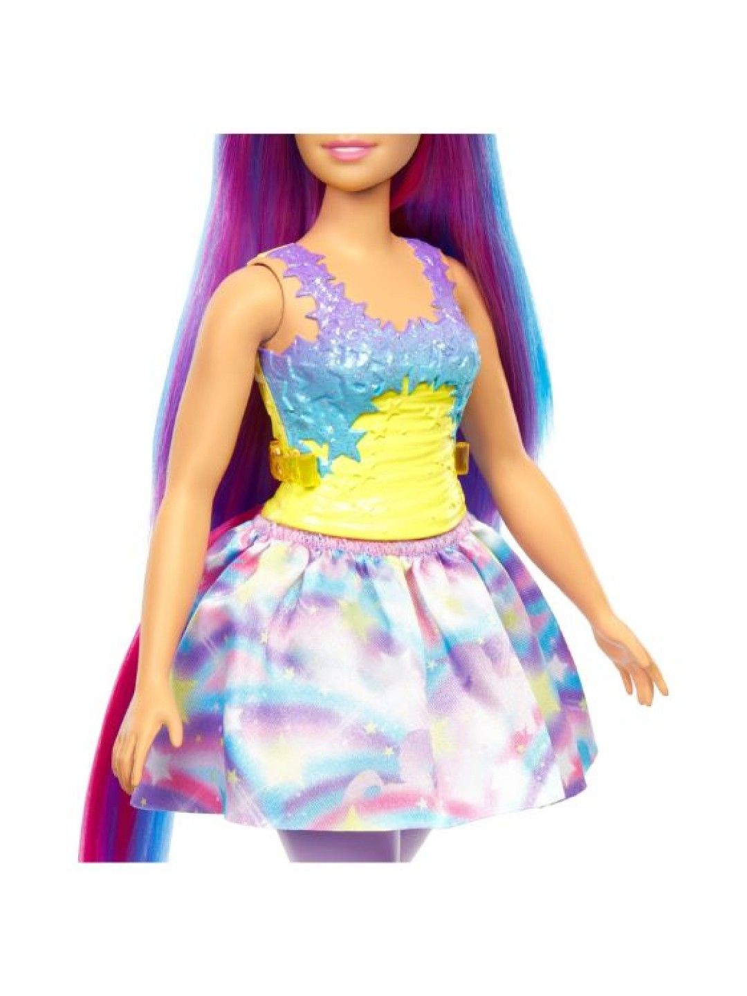 Barbie Dreamtopia Unicorn Doll (Curvy) In Rainbow Look (No Color- Image 3)
