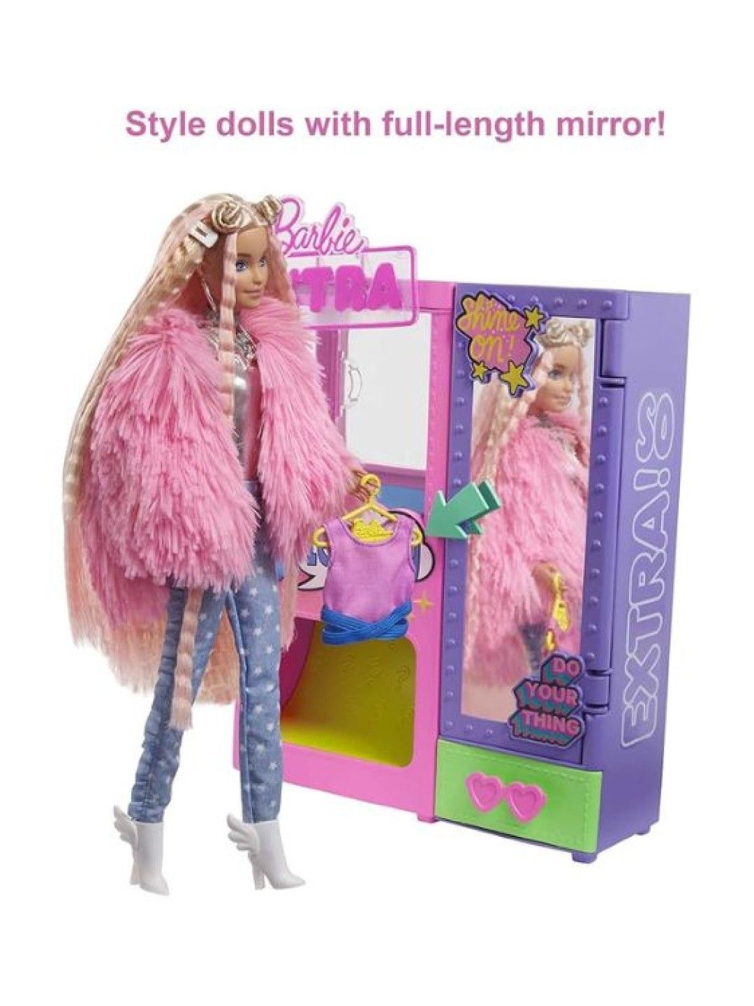 Barbie Extra Surprise Fashion Closet Playset With Pet & Accessories (No Color- Image 3)