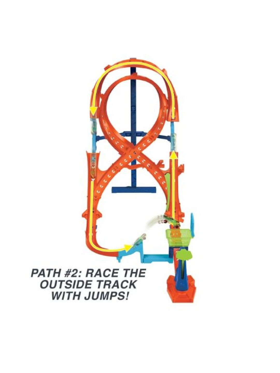 Hot Wheels Action Vertical Figure 8 Track Set (No Color- Image 4)