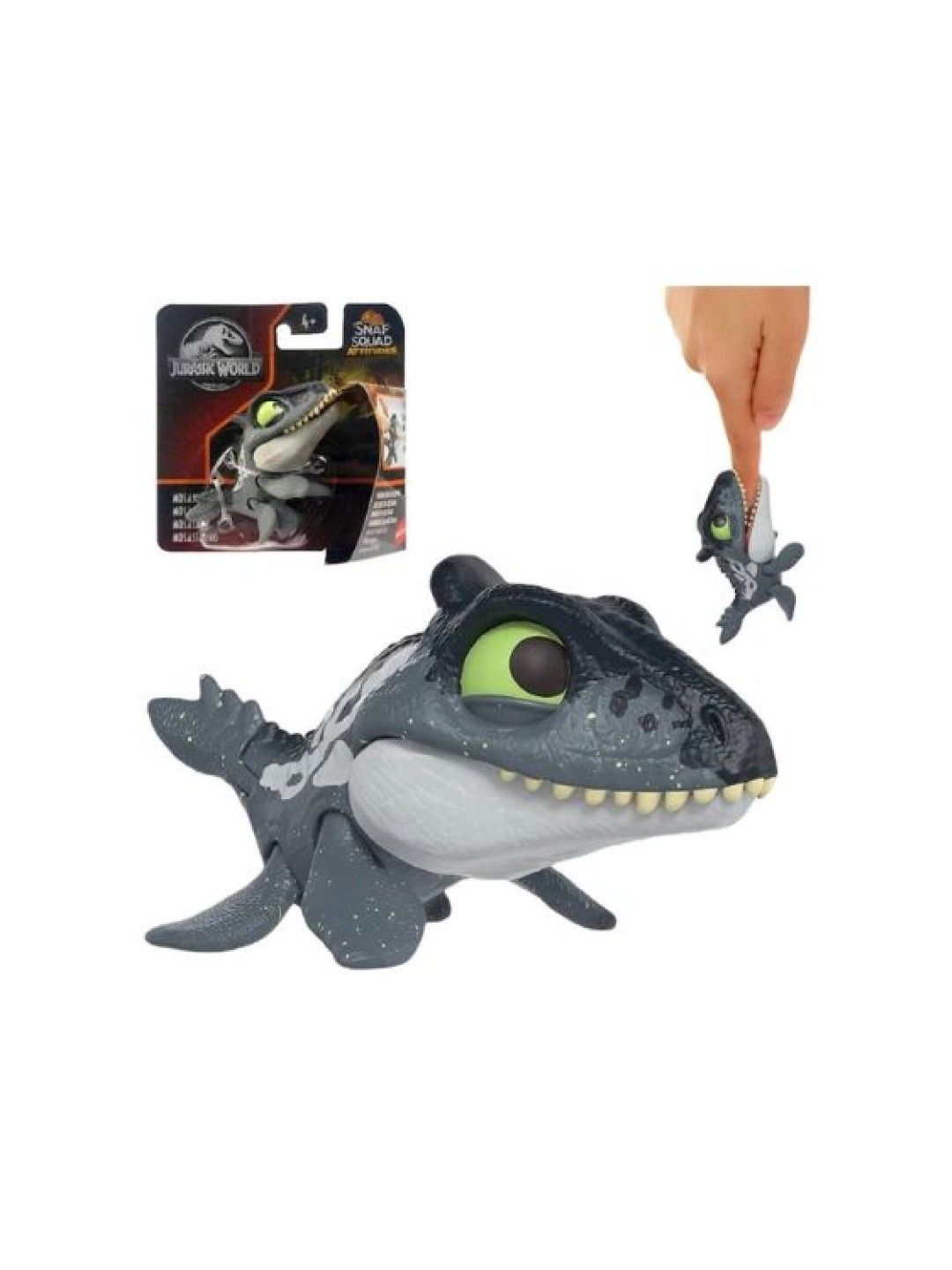 Jurassic World Snap Squad Attitudes Mosasaurus Dinosaur (No Color- Image 4)
