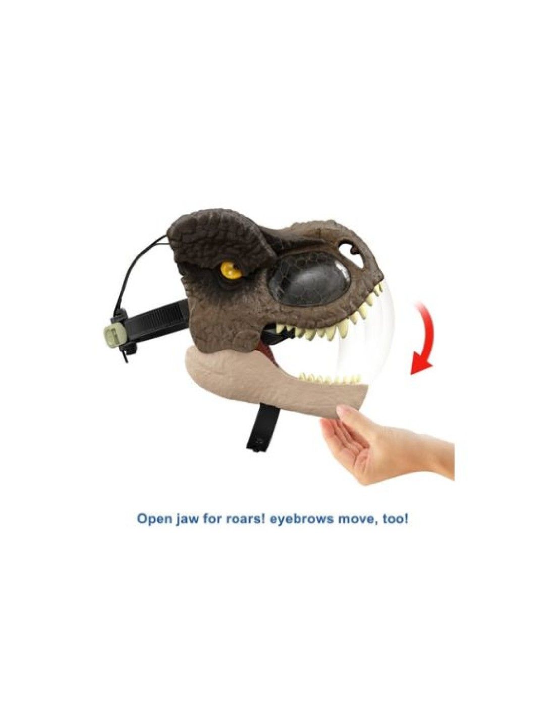 Jurassic World Dominion Dinosaur Mask Tyrannosaurus Rex Chomp N Roar Costume Play (No Color- Image 4)