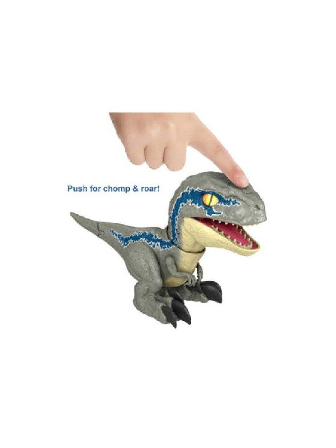 Jurassic World Dominion Uncaged Rowdy Roars Velociraptor 'Beta' Dinosaur Figure (No Color- Image 4)