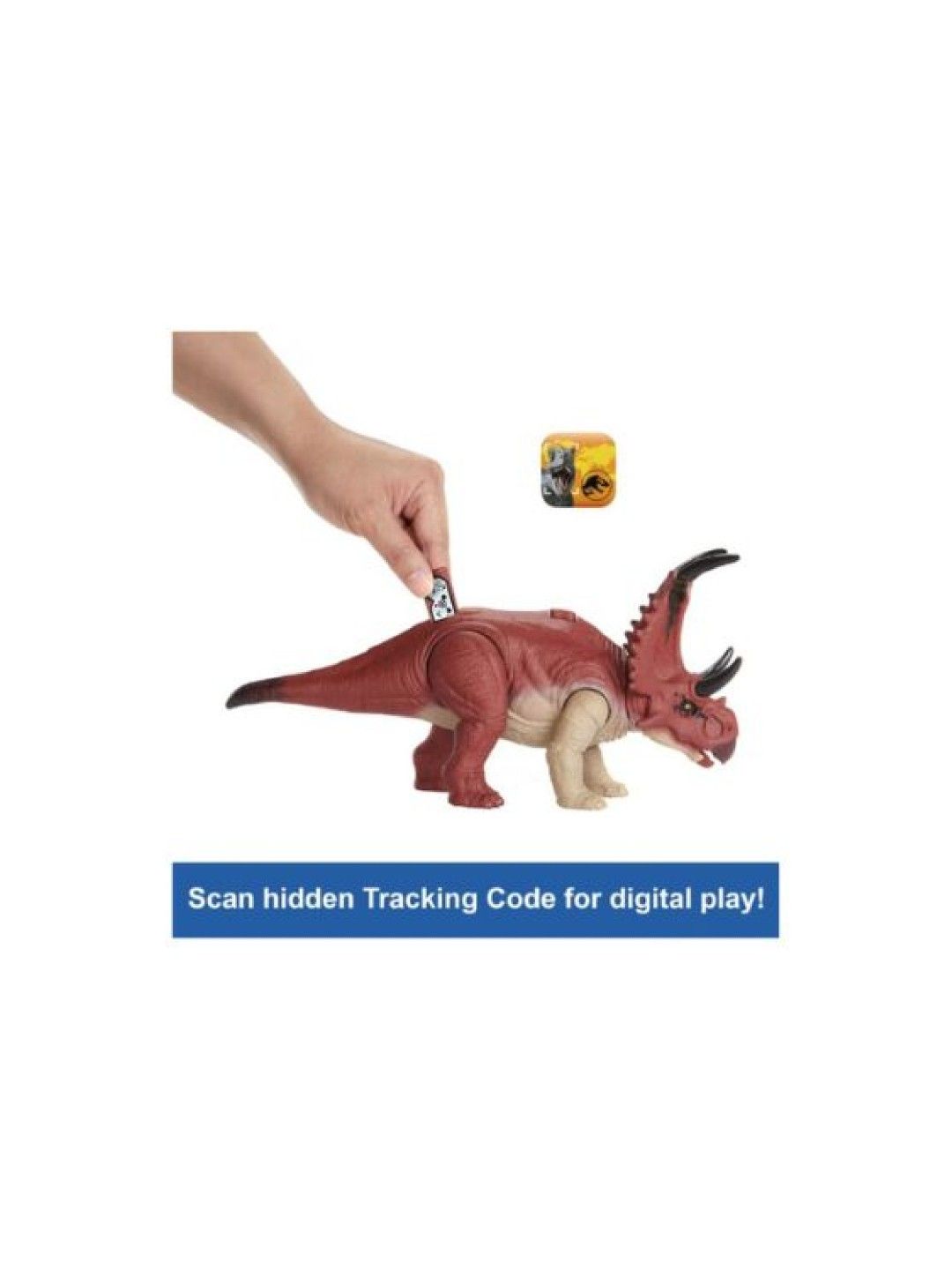 Jurassic World Wild Roar Diabloceratops Dinosaur Figure (No Color- Image 4)