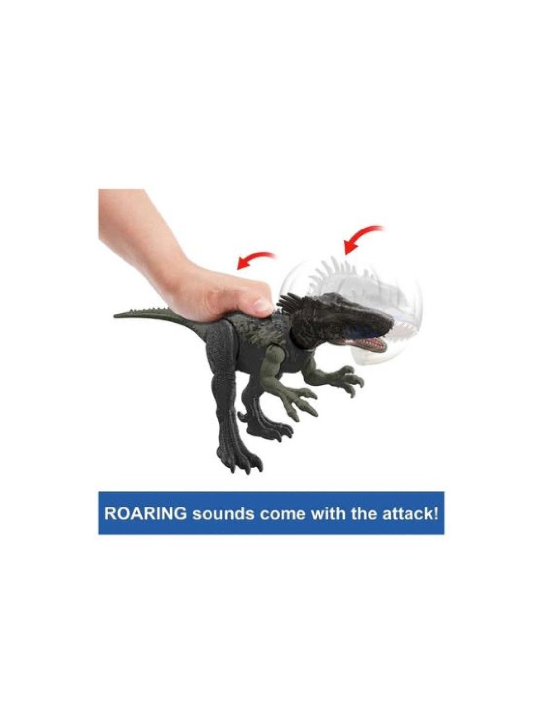 Jurassic World Wild Roar Dryptosaurus Dinosaur Figure (No Color- Image 4)