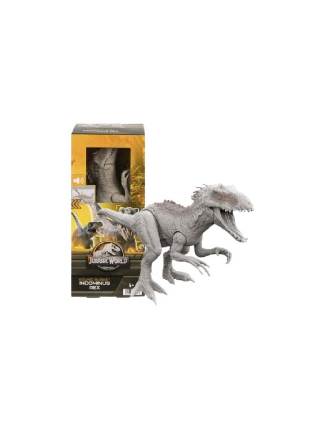 Jurassic World 3 Sound Surge Action Figure Dinosaurs with Roaring Sounds Indominus Rex (No Color- Image 4)