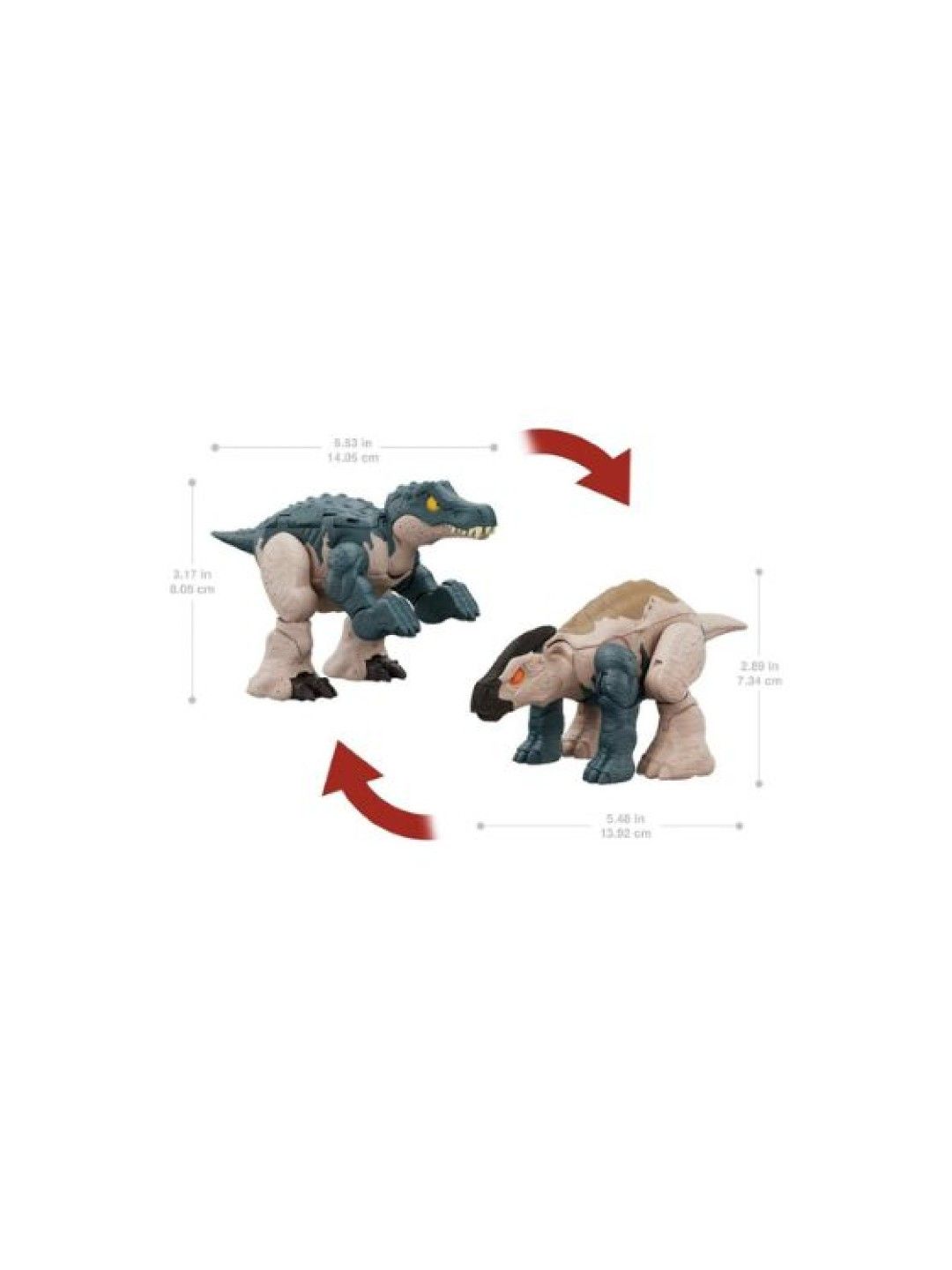 Jurassic World 11 Step Baryonyx to Parasoralophous Double Danger 2 in 1 Toy (No Color- Image 4)
