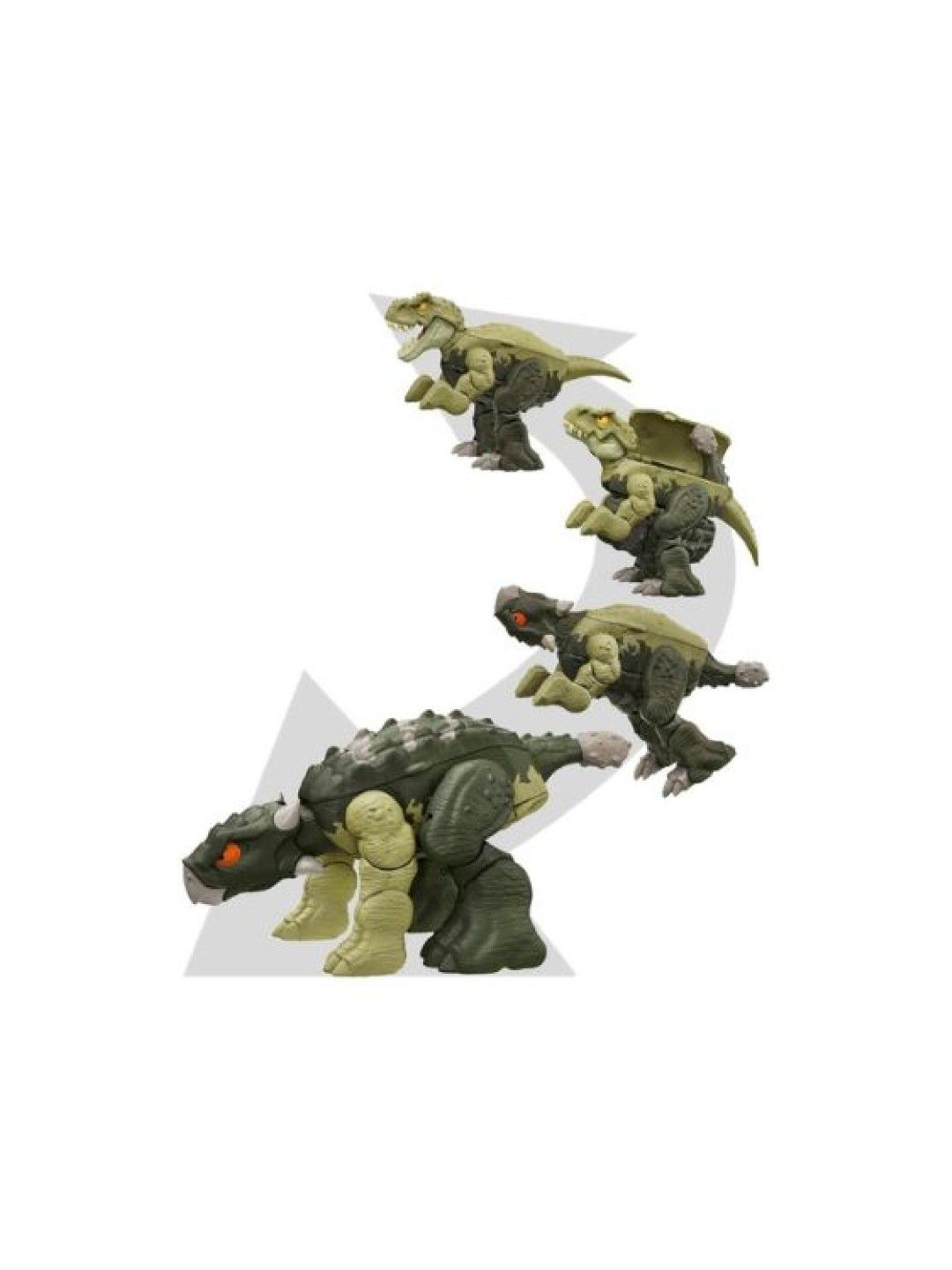 Jurassic World 11 Step Tyrannosaurus T Rex to Ankylosaurus Double Danger 2 in 1 (No Color- Image 4)