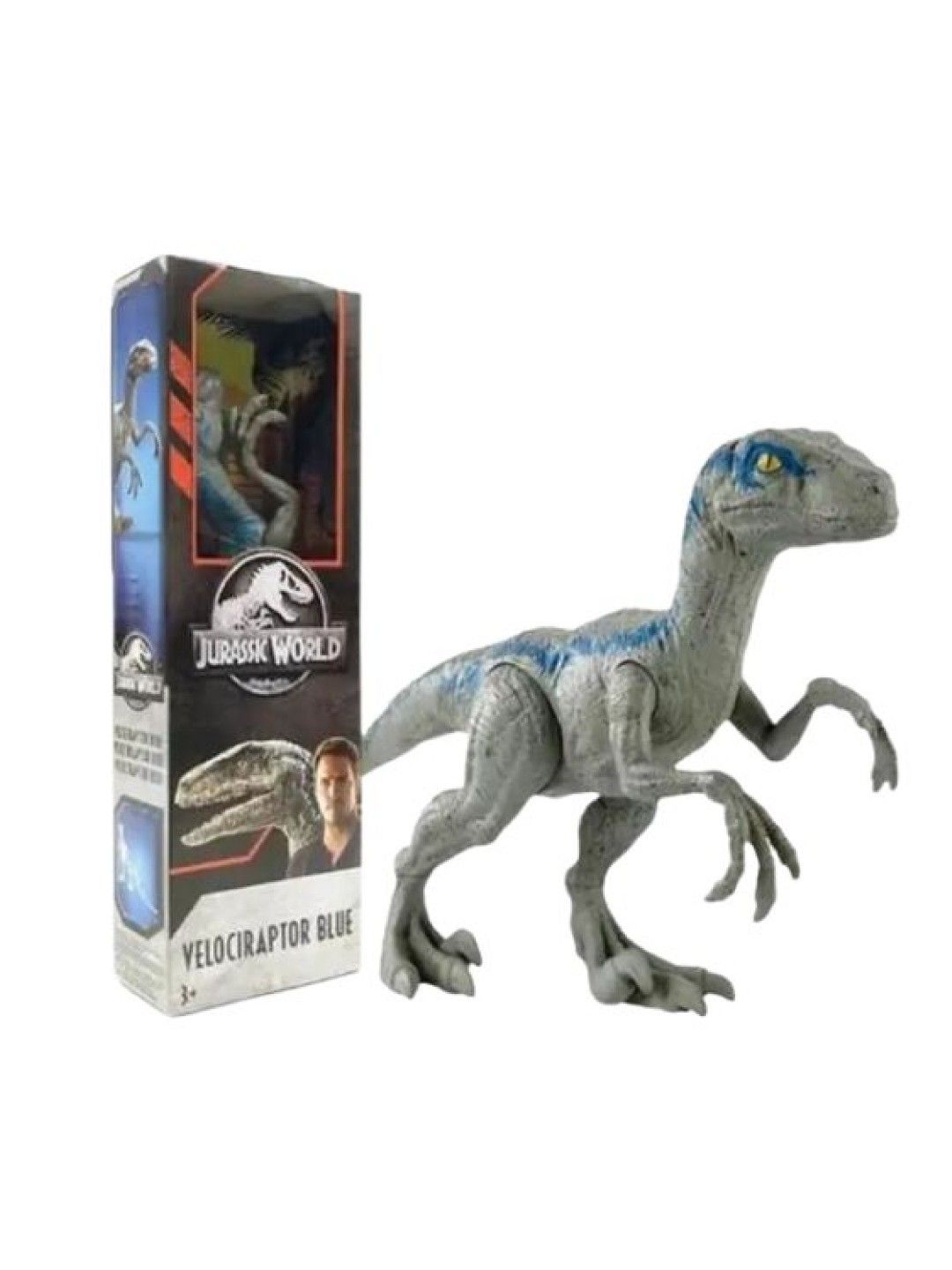 Jurassic World 12'' Velociraptor Blue Dinosaur Toy (No Color- Image 4)