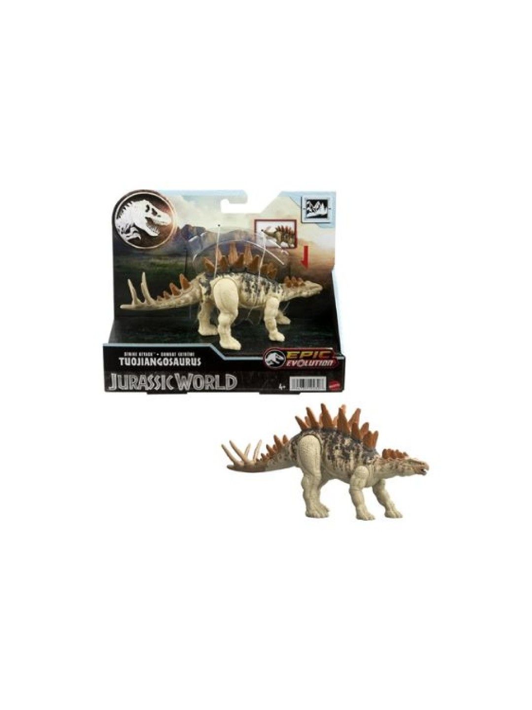 Jurassic World Strike Attack Tuojiangosaurus Dinosaur Toy with Single Strike Action (No Color- Image 4)