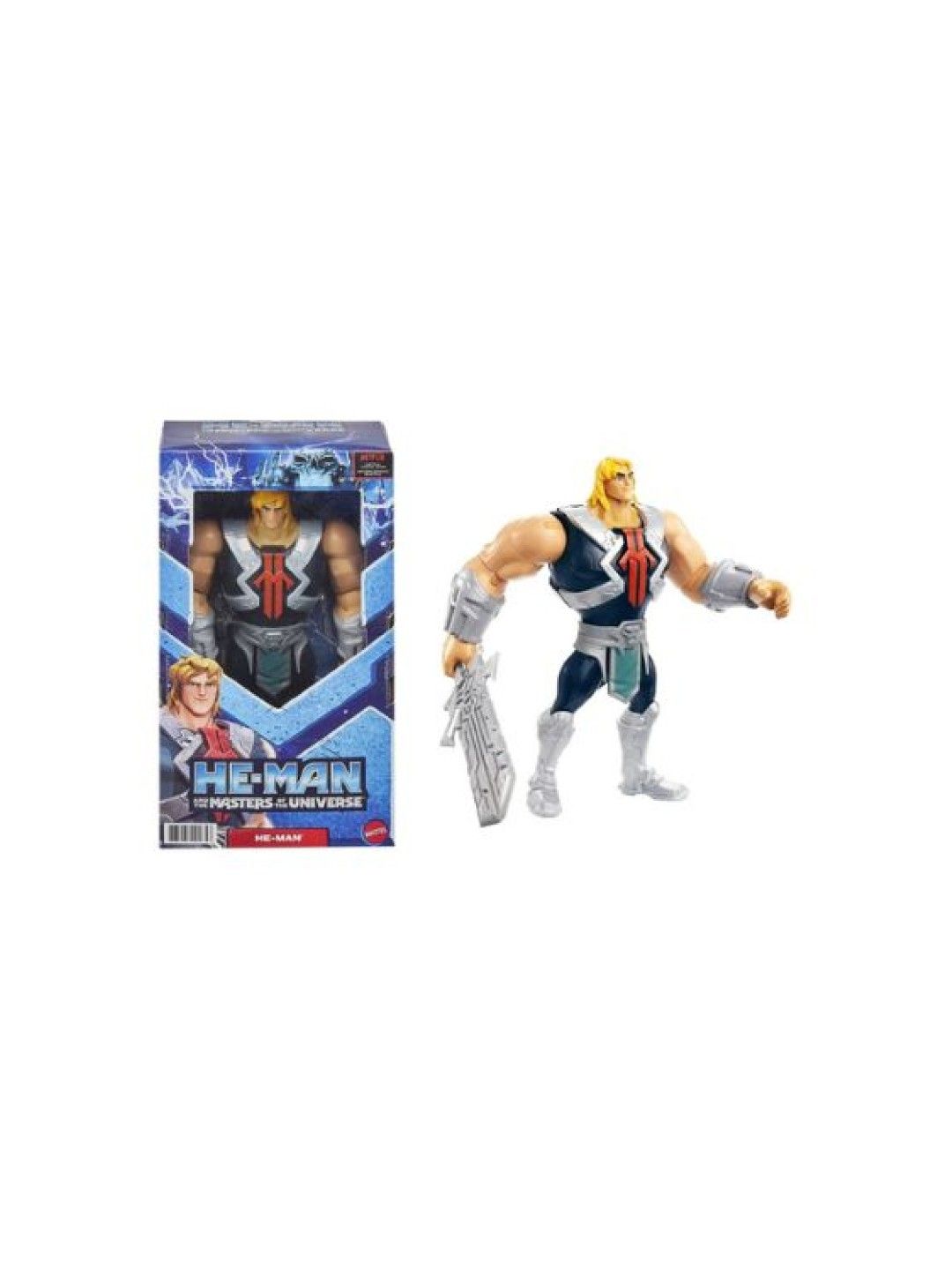 Masters of the Universe He-Man and The Large Action Figure (No Color- Image 4)