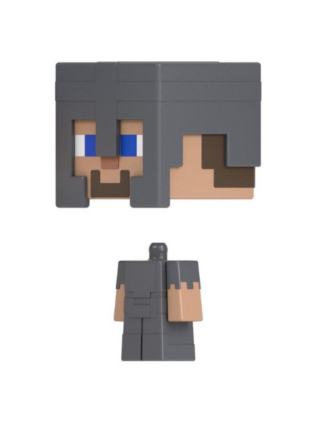 Minecraft Mob Head Boxed Mini Figures - Steve in Netherite Armor (No Color- Image 4)