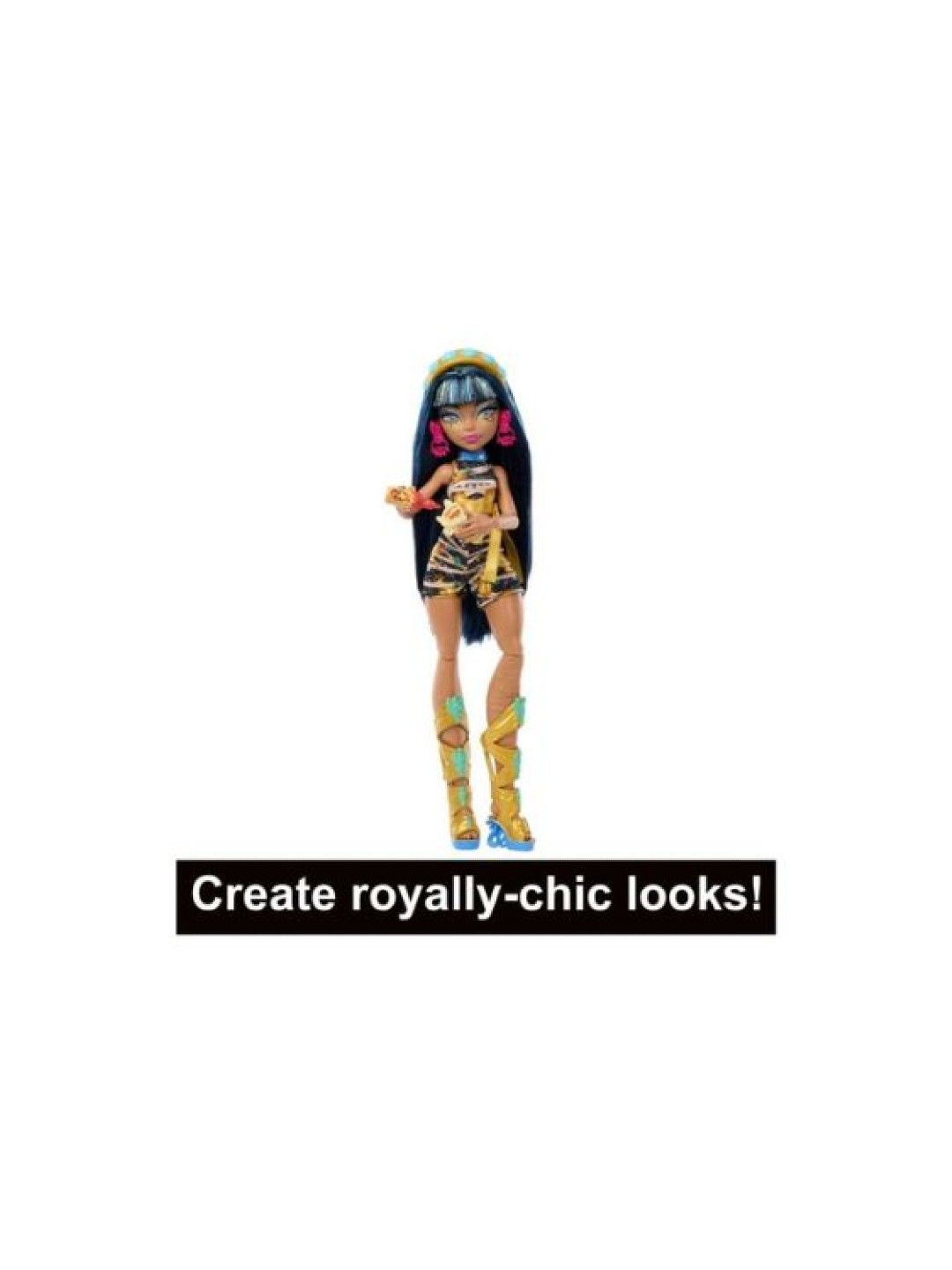 Monster High Skulltimate Secrets Cleo De Nile Doll And Fashion Set With Dress-Up Locker (No Color- Image 4)