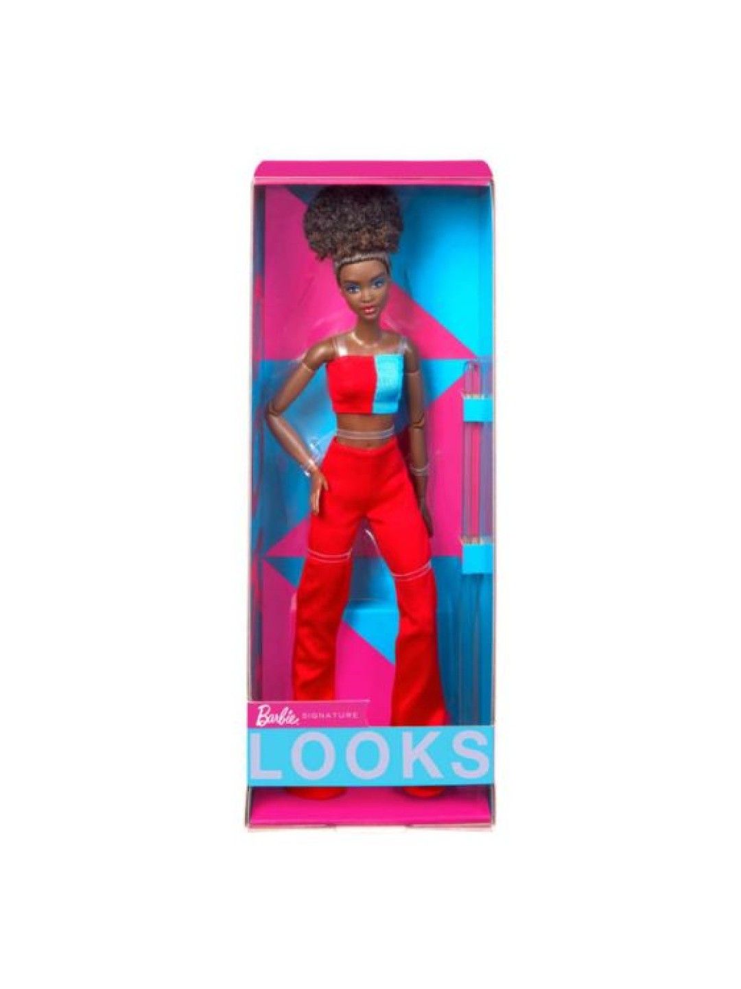 Barbie Signature Looks Doll - Natural Black Hair, Color Block Crop Top (No Color- Image 4)