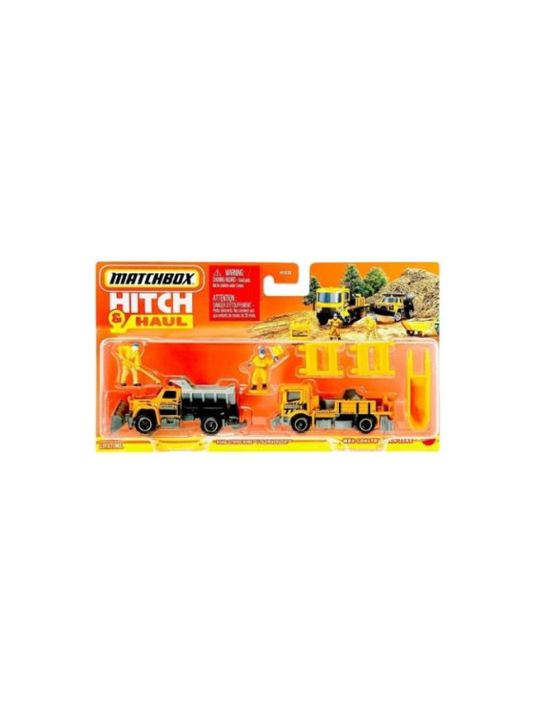 Matchbox Construction Zone Road Stripe King Pulverizer - Hitch & Haul (No Color- Image 4)