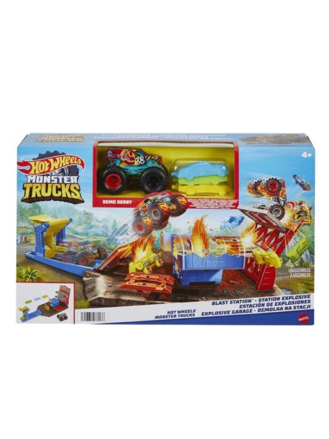 Hot Wheels Monster Truck Blast Station Playset (No Color- Image 4)