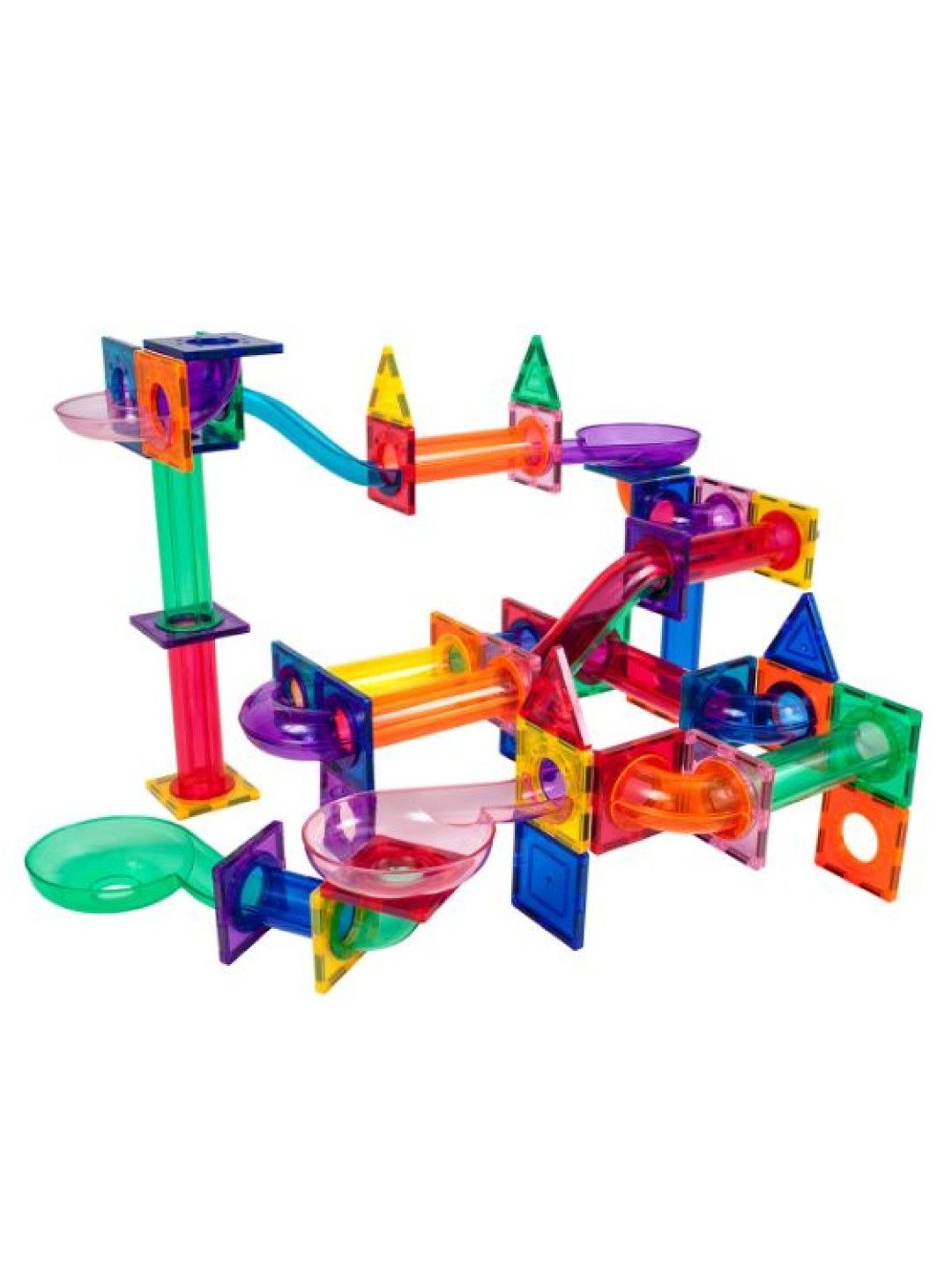 Picasso Tiles Marble Run 100 pcs. Magnetic Tiles Race Track Toy Set